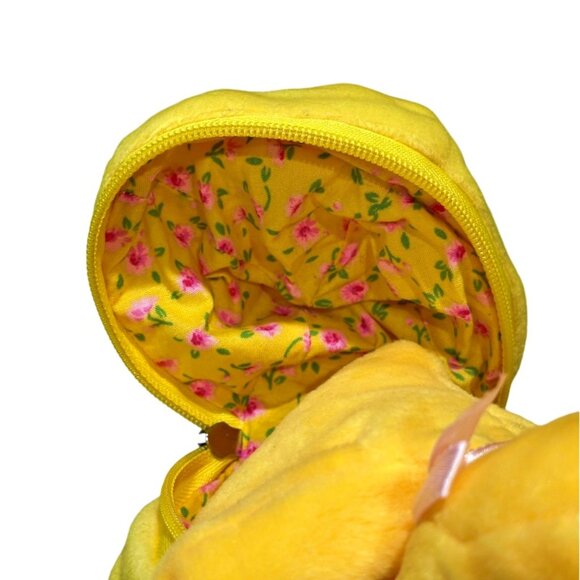 Easter Plush Animal Vintage Duck Chick in Zipper Stuffed Egg 8" Plushland 2000 - Picture 6 of 10